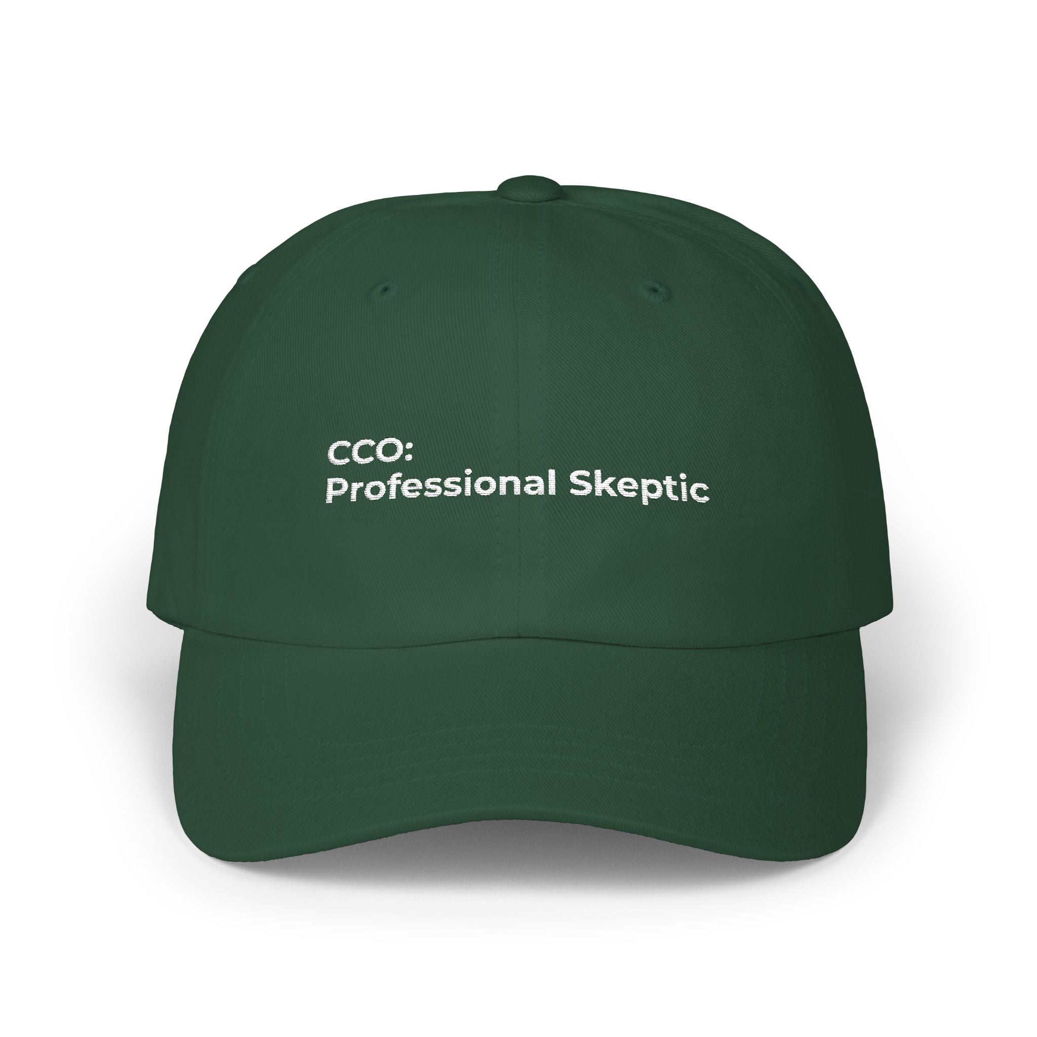 CCO: Professional Skeptic - Classic Dad Cap – Minimal Embroidered Dad Hat