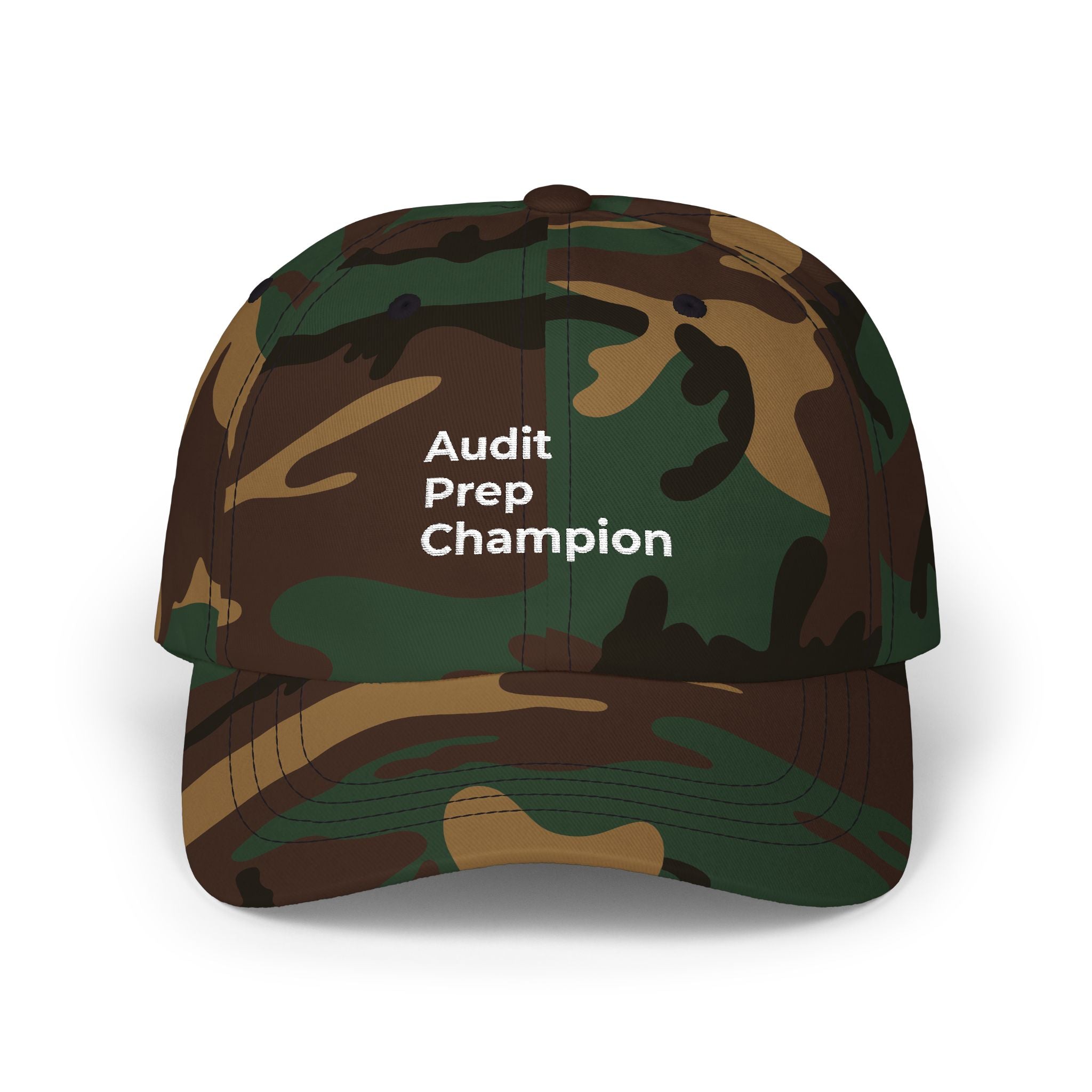 Audit Prep Champion - Dad Cap — Minimal Embroidered Classic Dad Hat