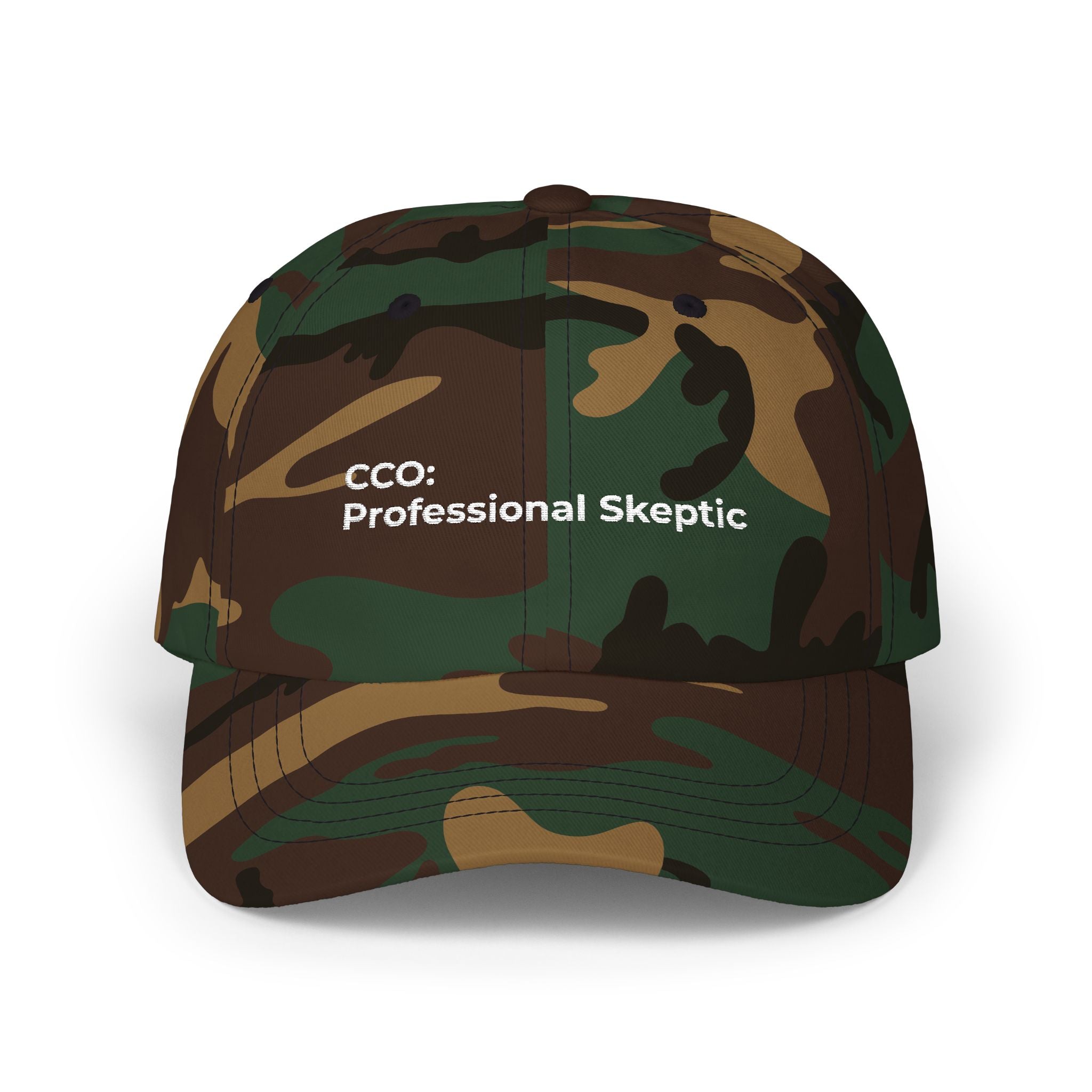 CCO: Professional Skeptic - Classic Dad Cap – Minimal Embroidered Dad Hat