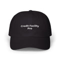 Credit Facility Pro - White Embroidered Classic Dad Cap — Minimal Vintage Logo Baseball Hat