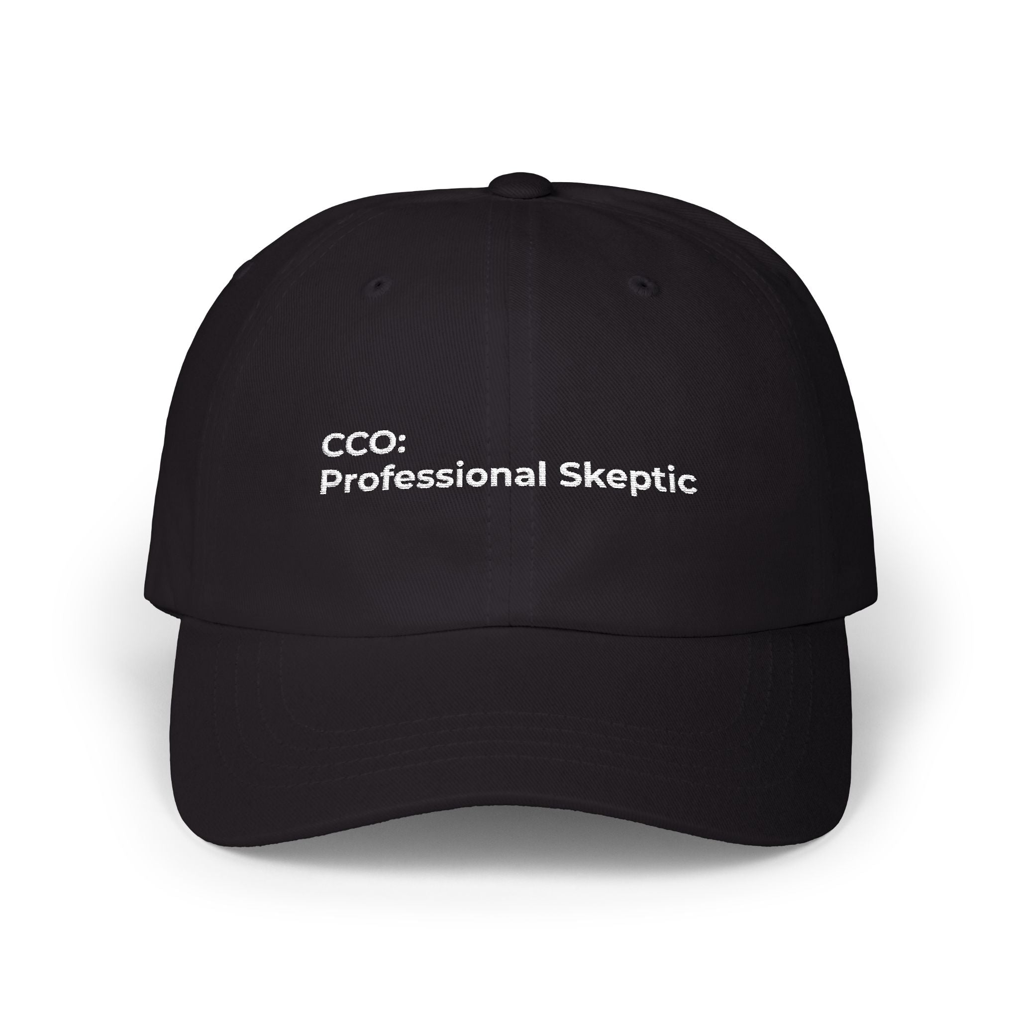 CCO: Professional Skeptic - Classic Dad Cap – Minimal Embroidered Dad Hat