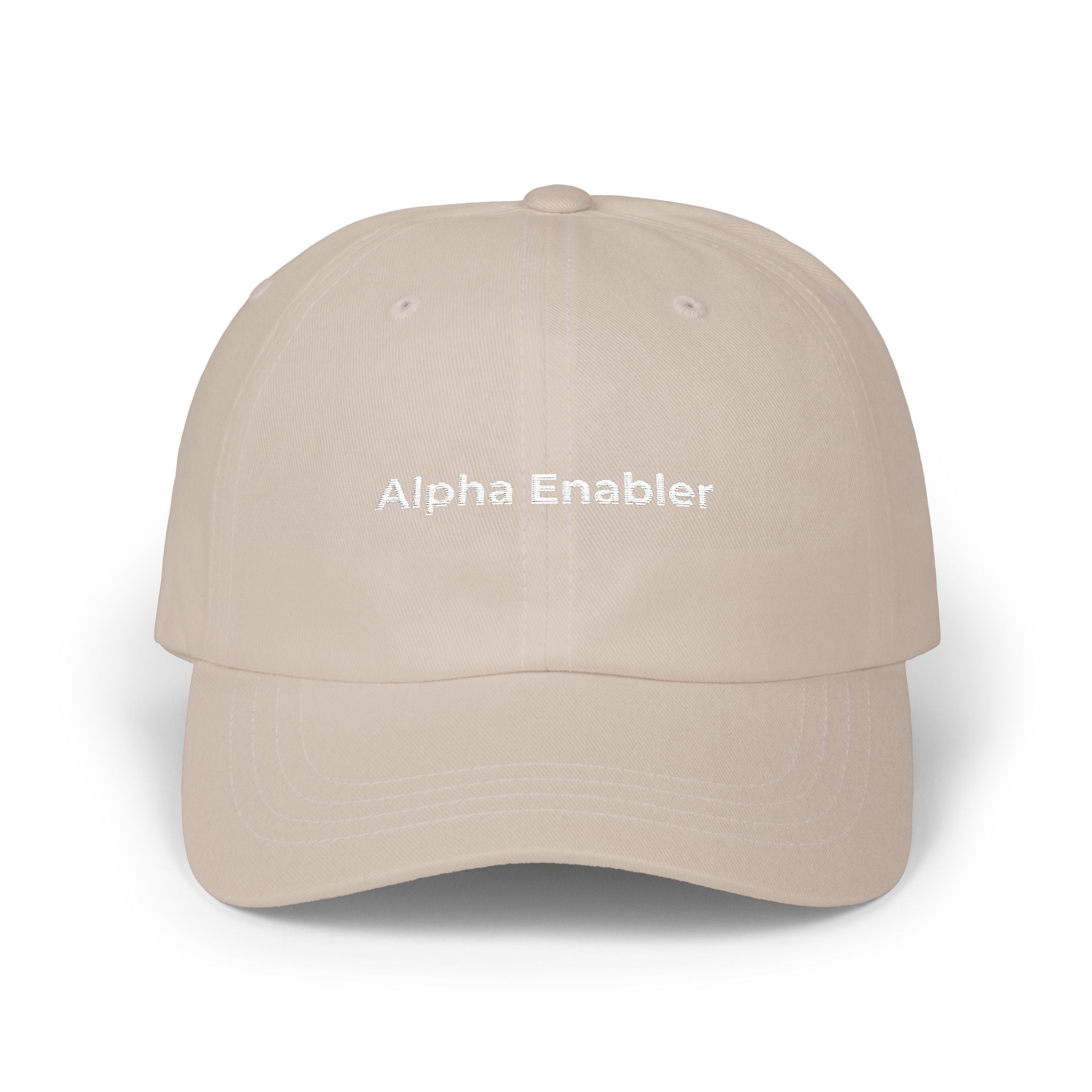 Alpha Enabler - Classic Dad Cap — Minimal Embroidered Dad Hat (Everyday Casual)