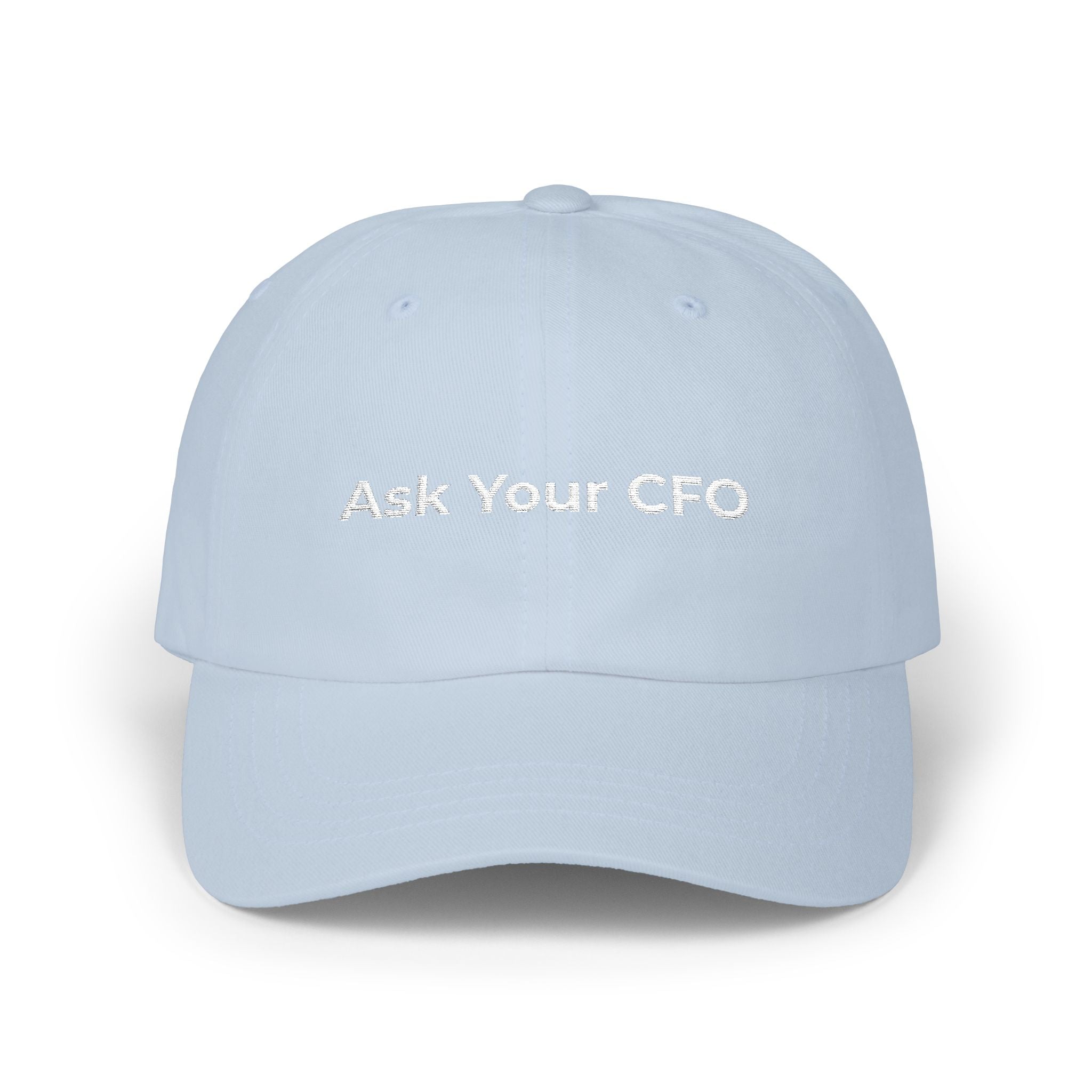 Classic Dad Cap 'Ask Your GPS' Embroidered White Baseball Hat