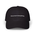Document Everything - Minimalist White Dad Cap – Classic Embroidered Baseball Hat