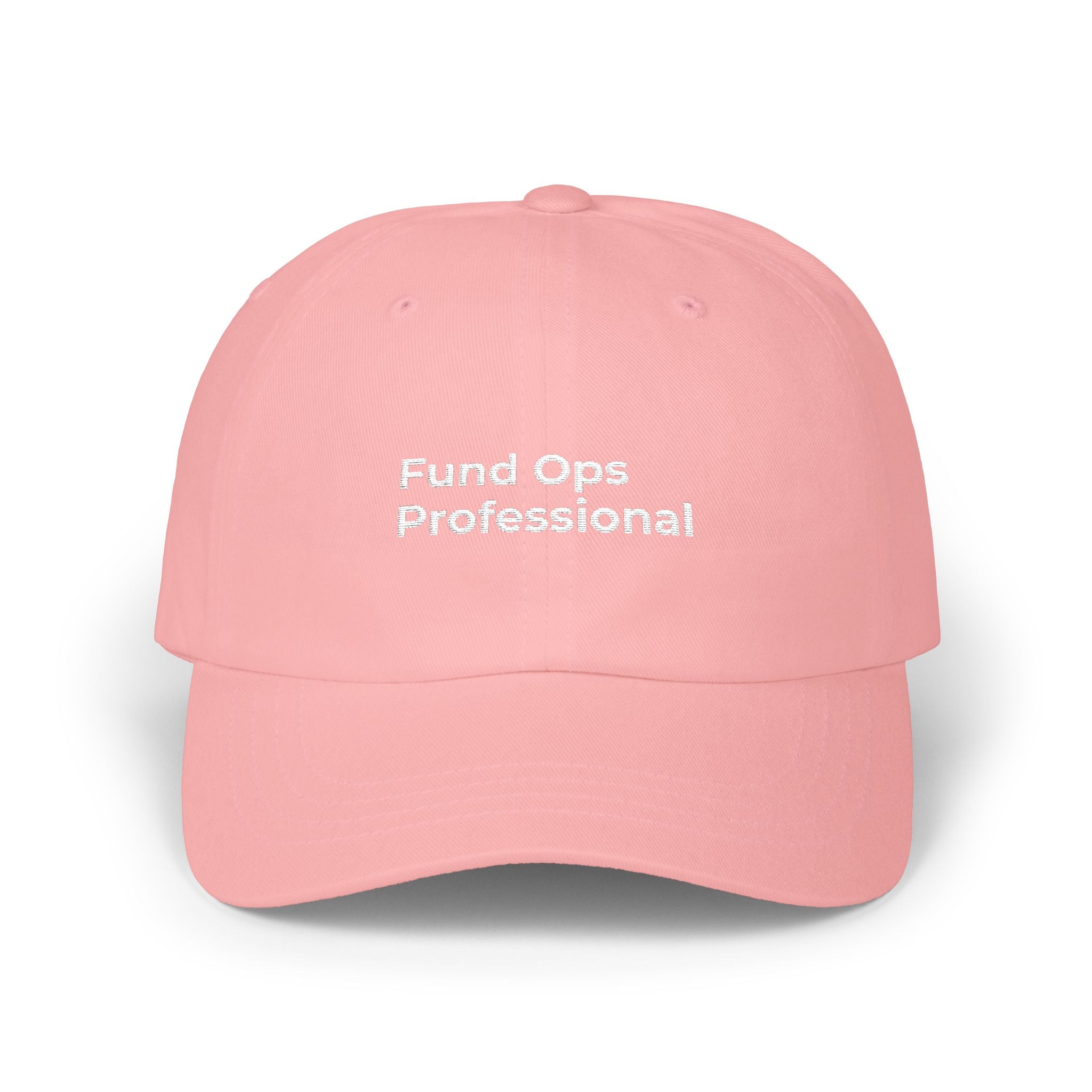 Fund Ops Professional - Embroidered Minimalist 'Classic Dad Cap' Baseball Hat