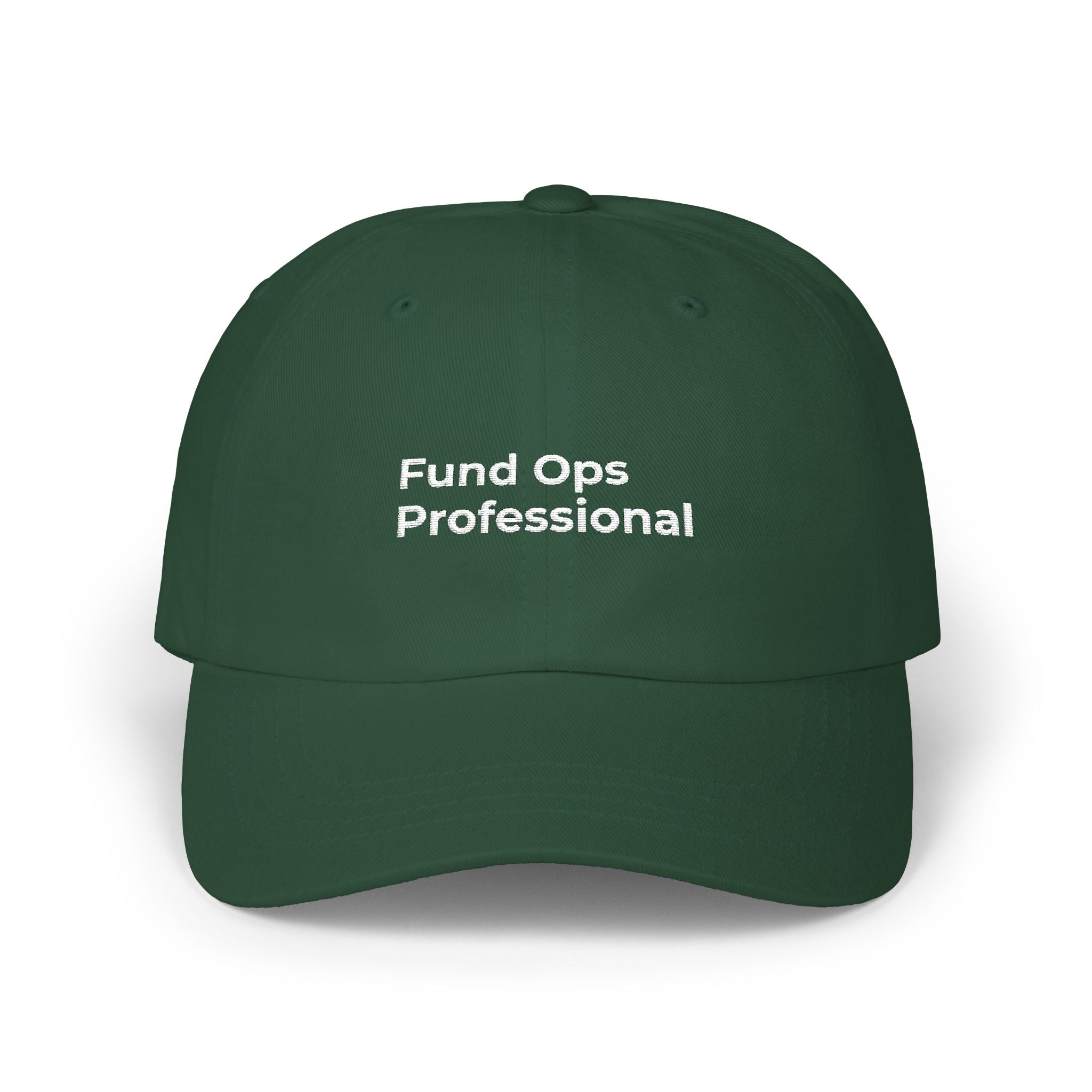 Fund Ops Professional - Embroidered Minimalist 'Classic Dad Cap' Baseball Hat