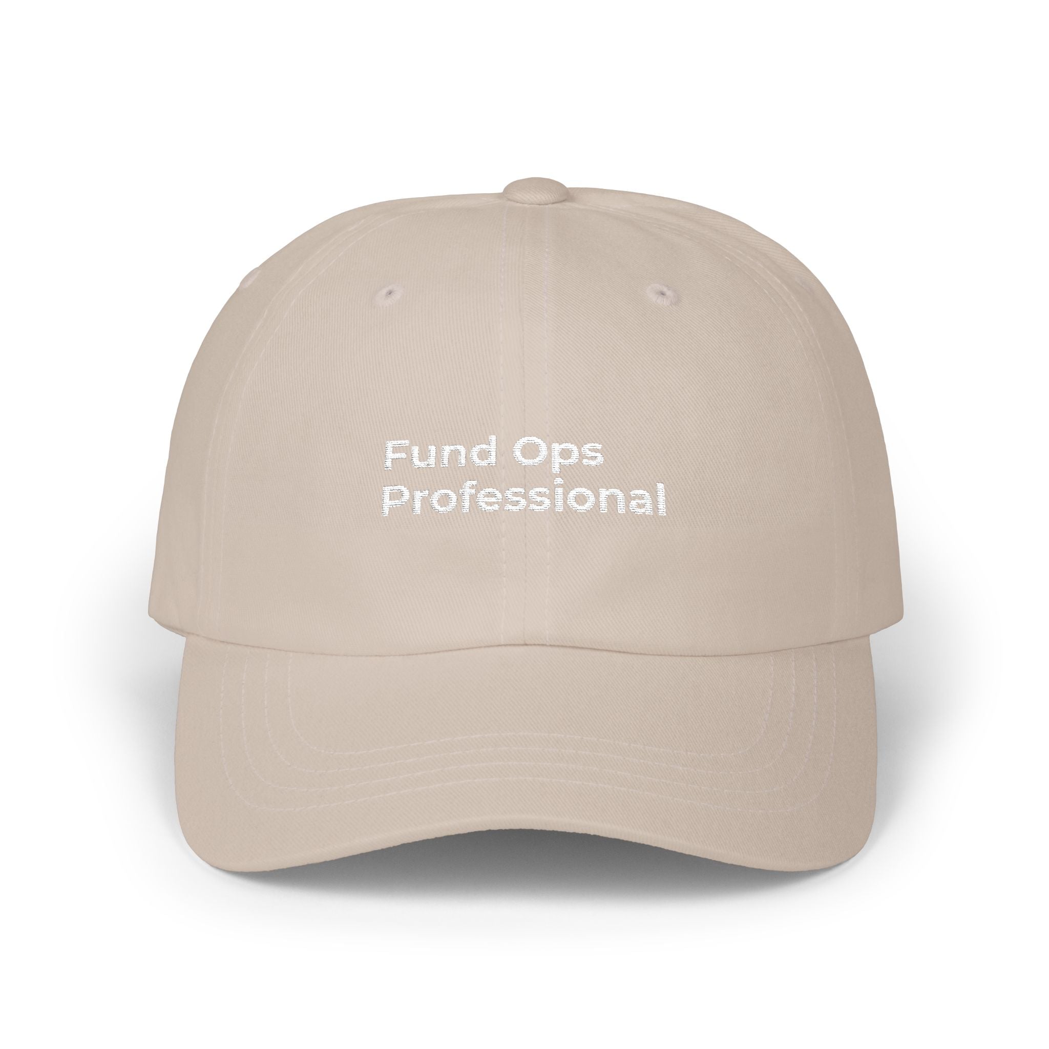 Fund Ops Professional - Embroidered Minimalist 'Classic Dad Cap' Baseball Hat