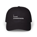 I Fund Investments - Classic Dad Cap – Minimal Embroidered White Baseball Hat