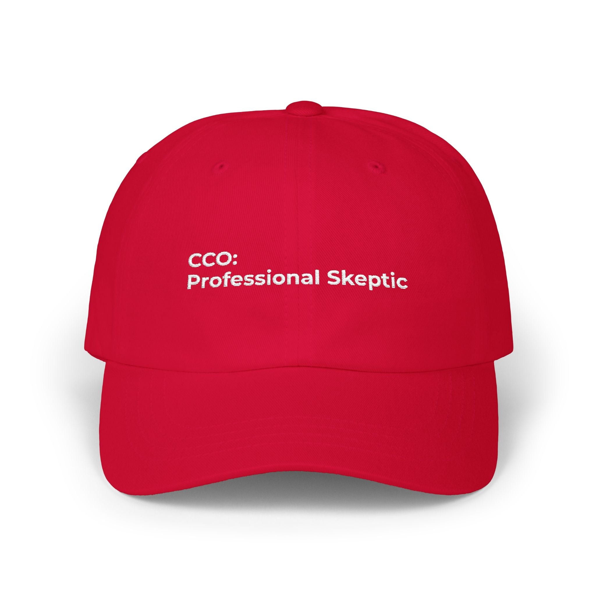 CCO: Professional Skeptic - Classic Dad Cap – Minimal Embroidered Dad Hat