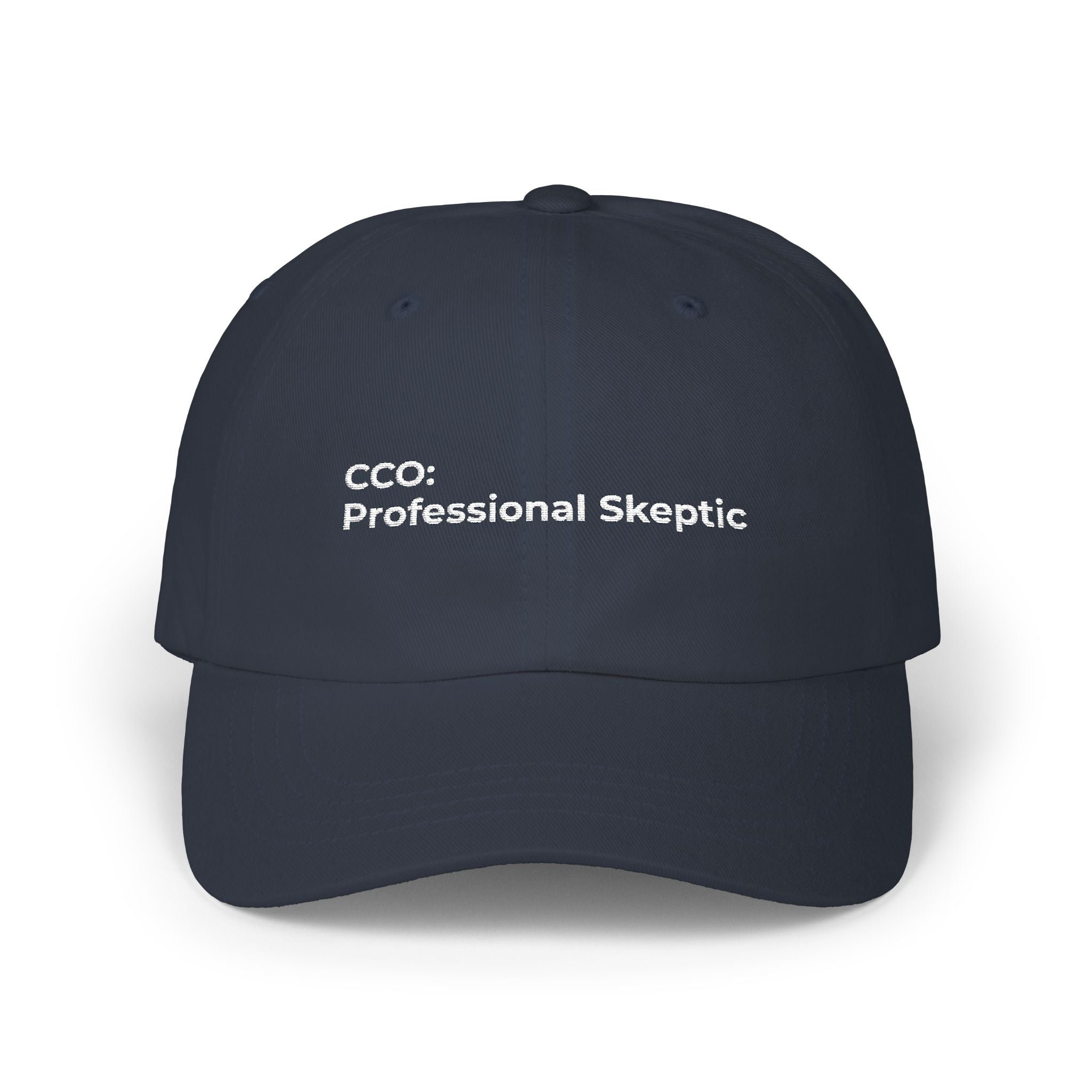 CCO: Professional Skeptic - Classic Dad Cap – Minimal Embroidered Dad Hat