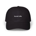 Fund Life - Embroidered Classic Dad Cap – Minimal White Baseball Hat